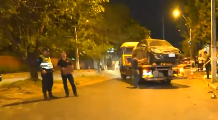 Choque en Lambaré: murió mujer que iba en el asiento de atrás