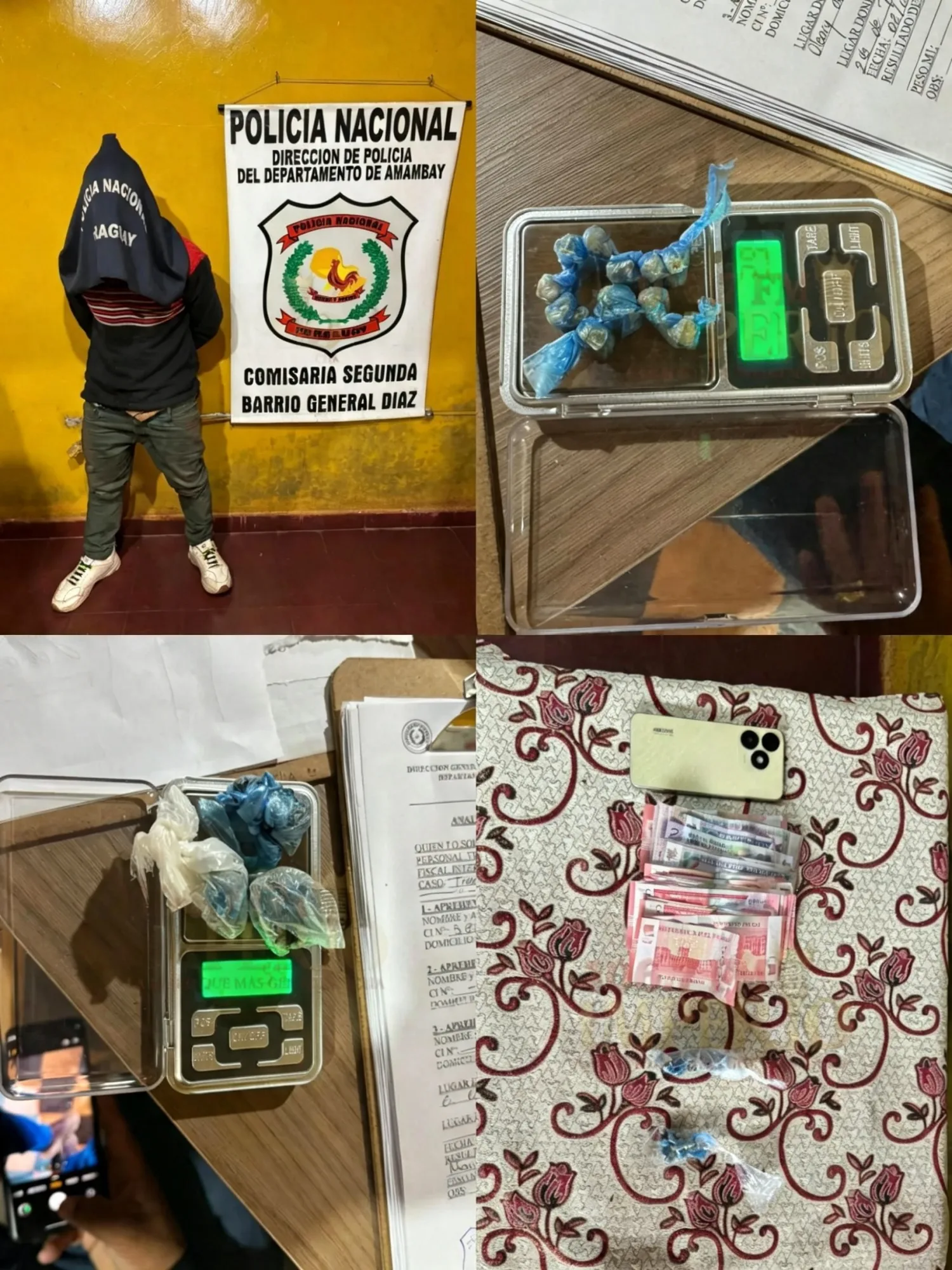 Hombre fue detenido con diez dosis de crack y tres porciones de marihuana en Pedro Juan Caballero