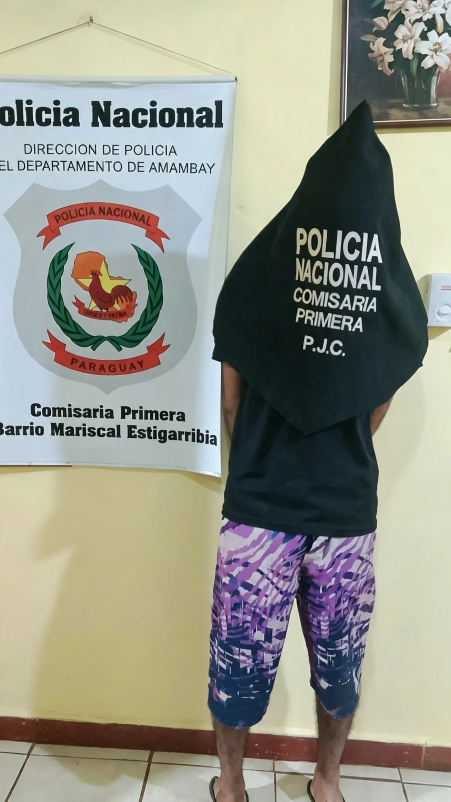 Hombre de 33 años fue aprehendido por denuncia de violencia familiar en PJC