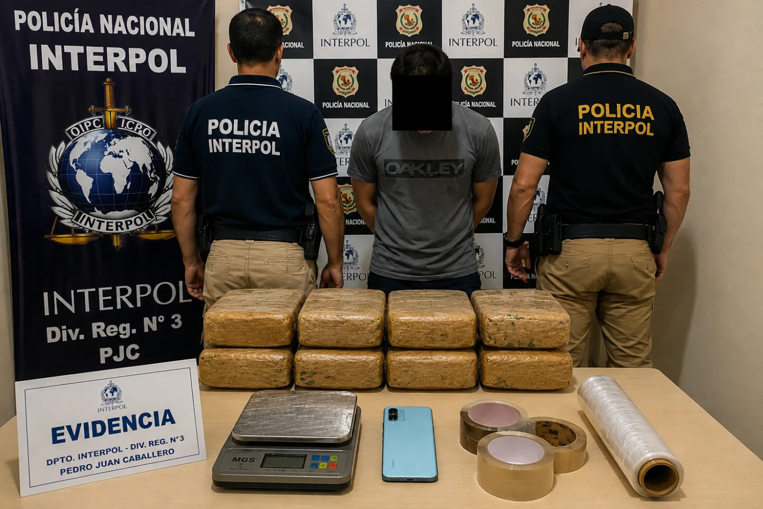 Allanan vivienda en Capitán Bado y detienen a brasileño con nueve panes de presunta marihuana