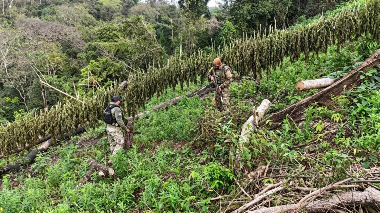 Más de 4 toneladas de marihuana fueron eliminadas durante operativo en Amambay