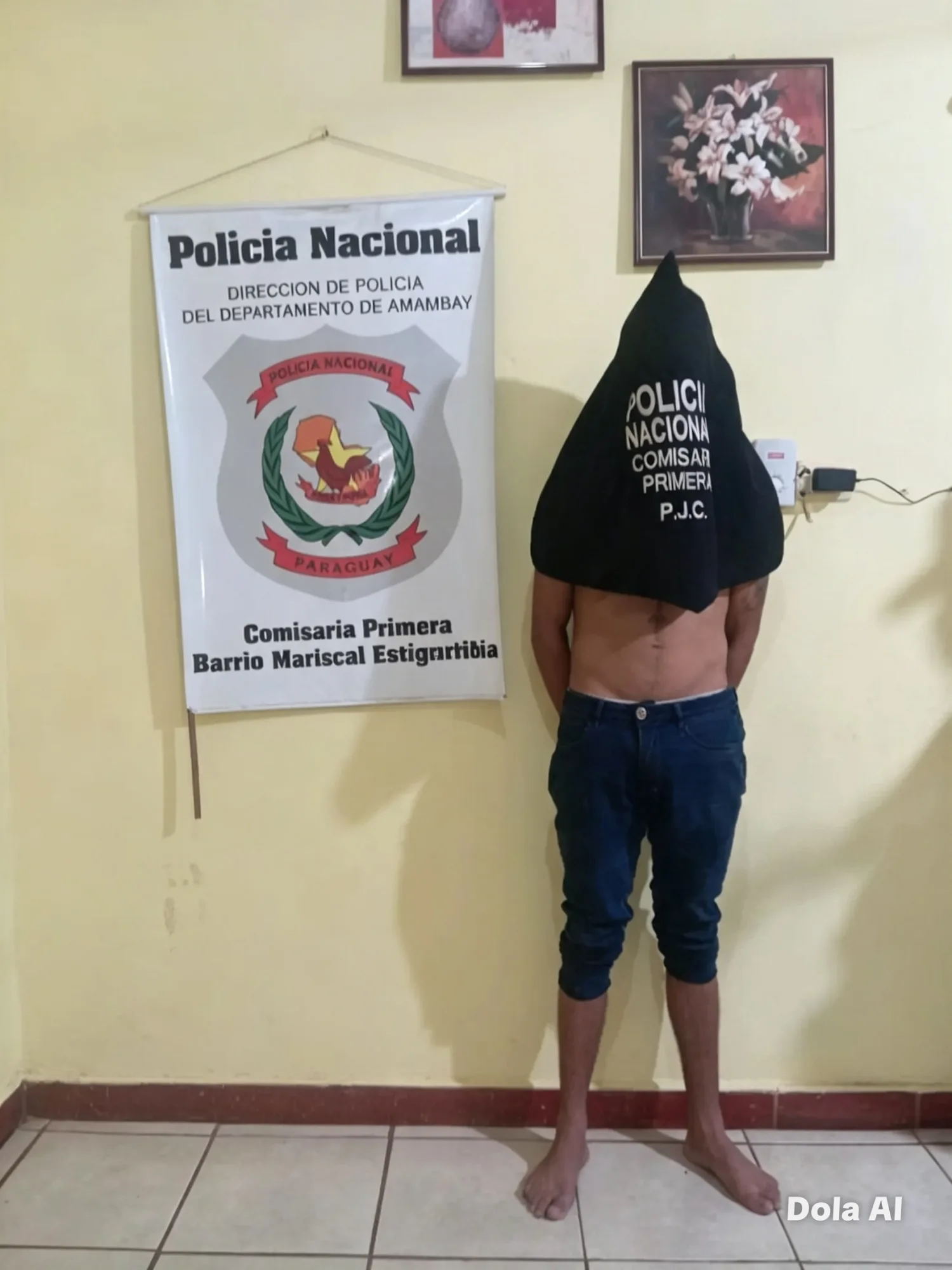 Control policial termina con la aprehensión de un hombre con varios registros