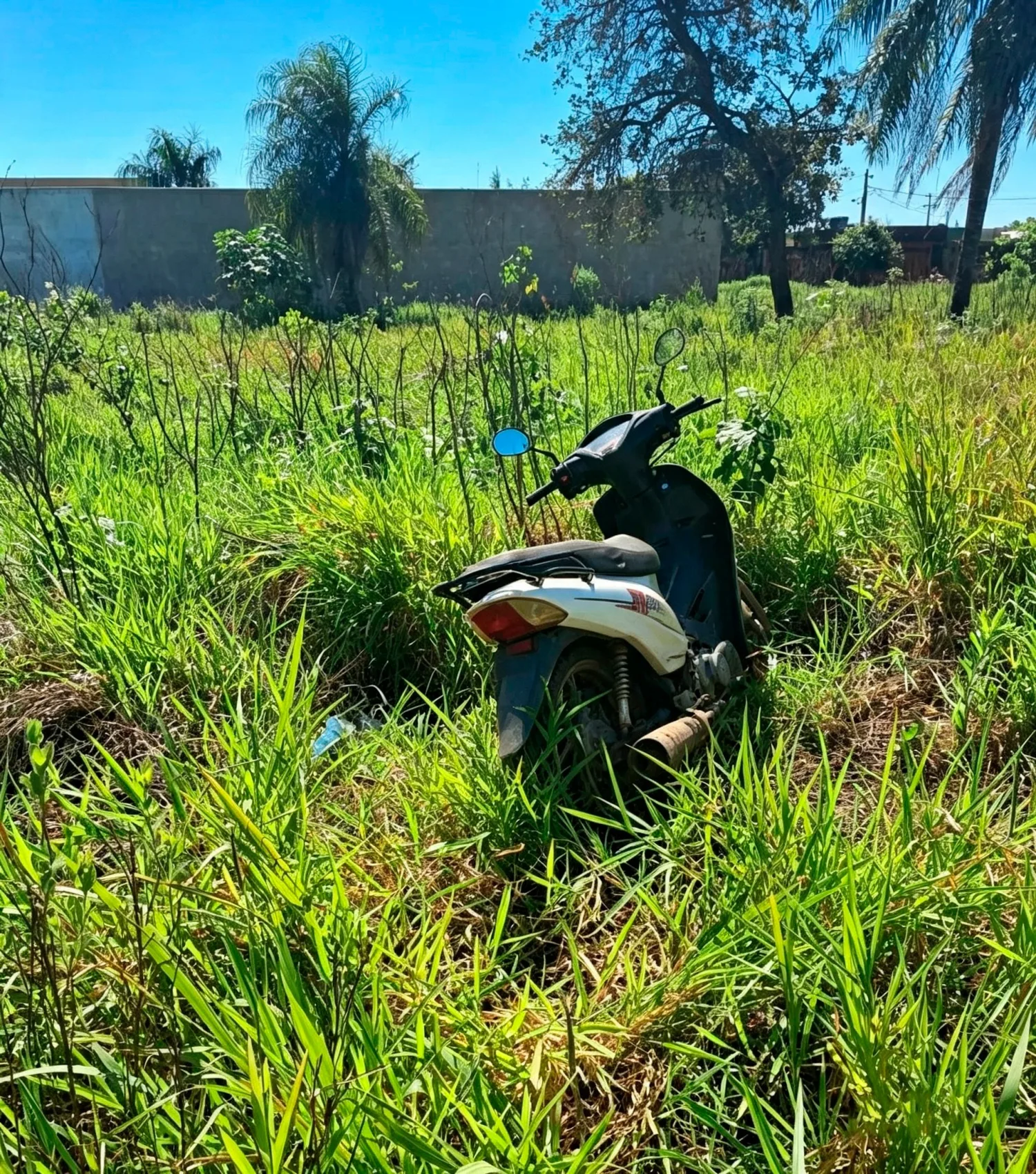 Biciclo abandonado en un yuyal genera sospechas de un posible hurto