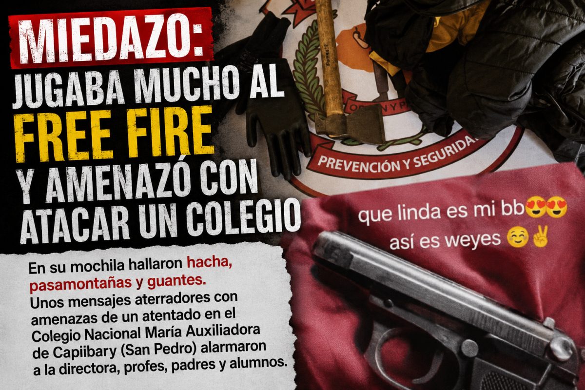 Miedazo: Jugaba mucho al Free Fire y amenazó con atacar un colegio