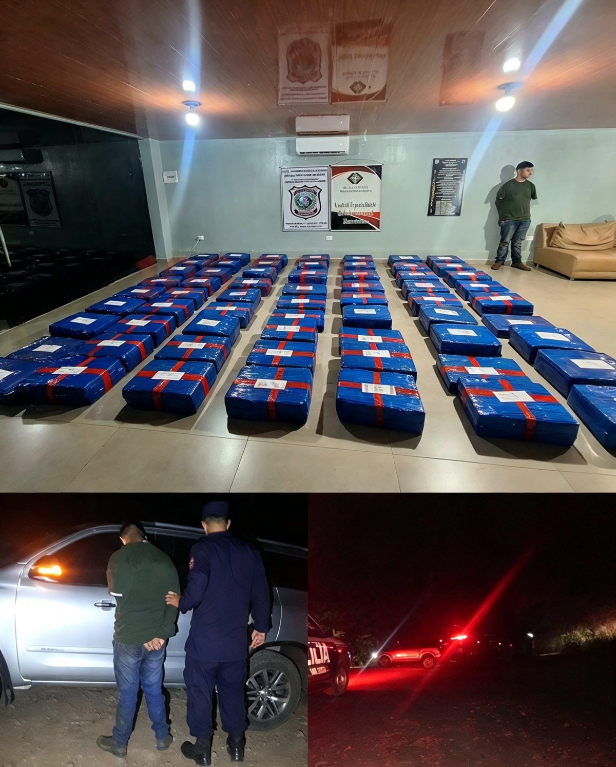 Un detenido y más de 1,5 toneladas de marihuana incautadas en Amambay