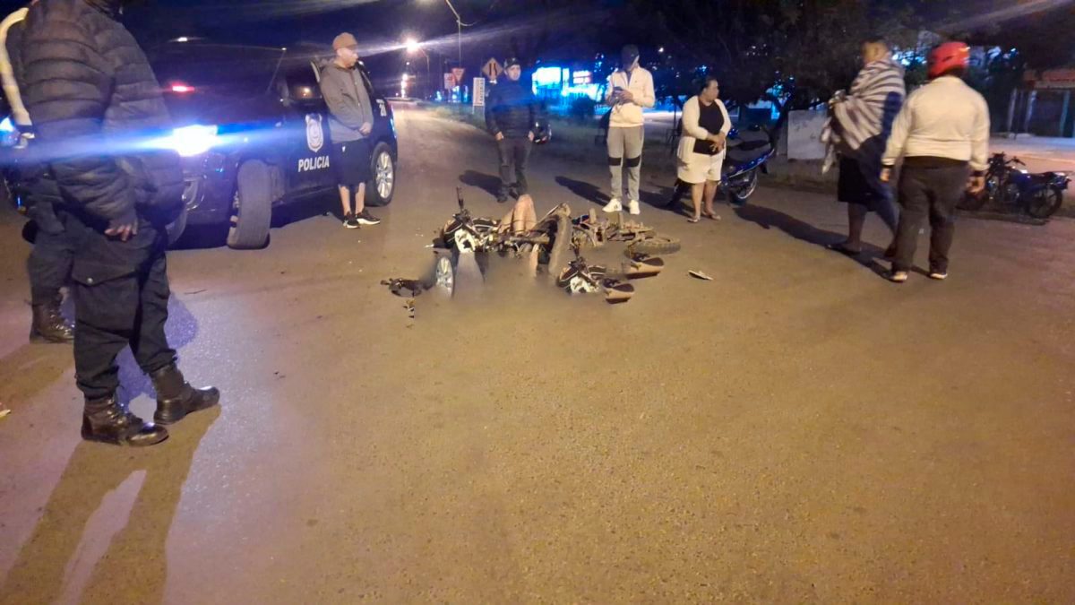 Accidente en el barrio San Blas deja a un motociclista con varias fracturas