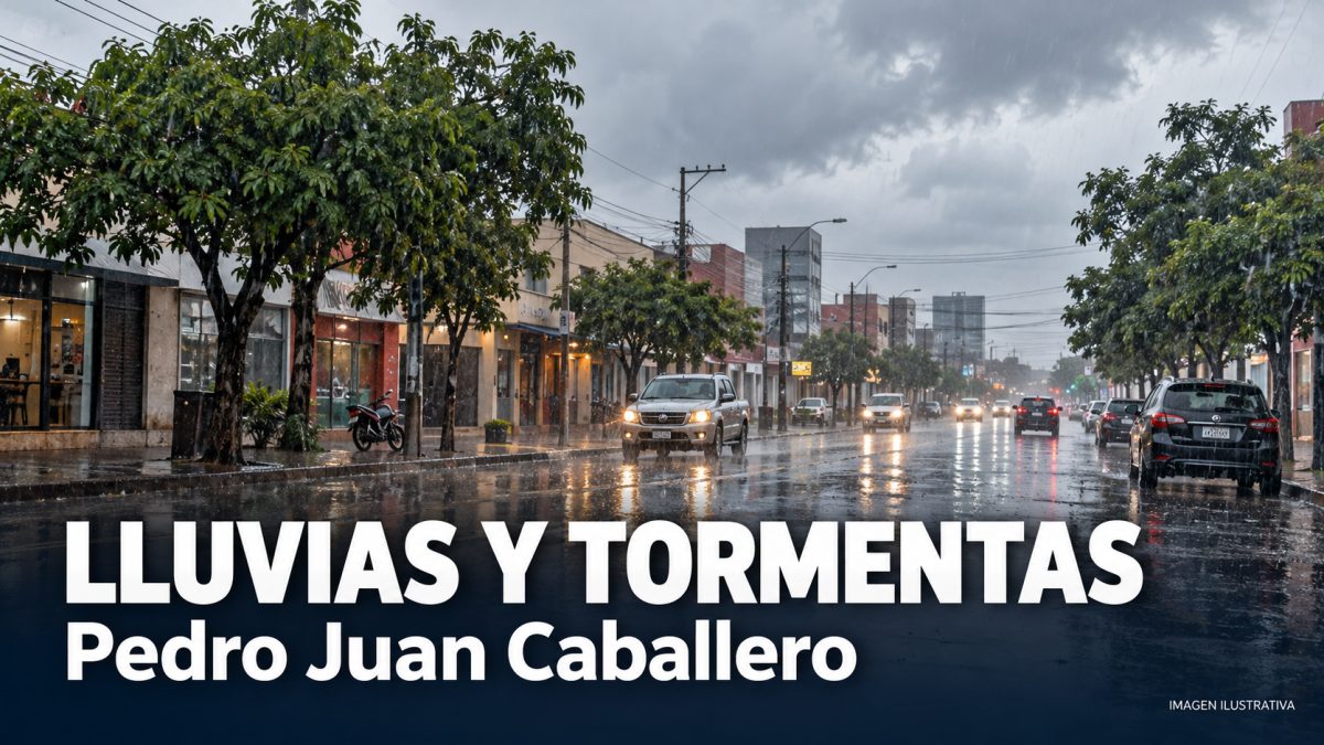 Paraguas a mano: anuncian lluvias y tormentas para Pedro Juan Caballero