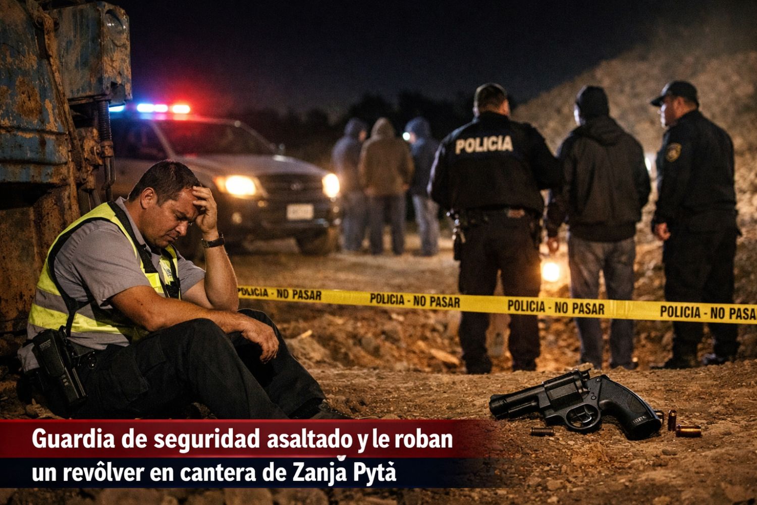 Cuatro desconocidos habrían robado un arma de fuego a un guardia en Zanja Pytã