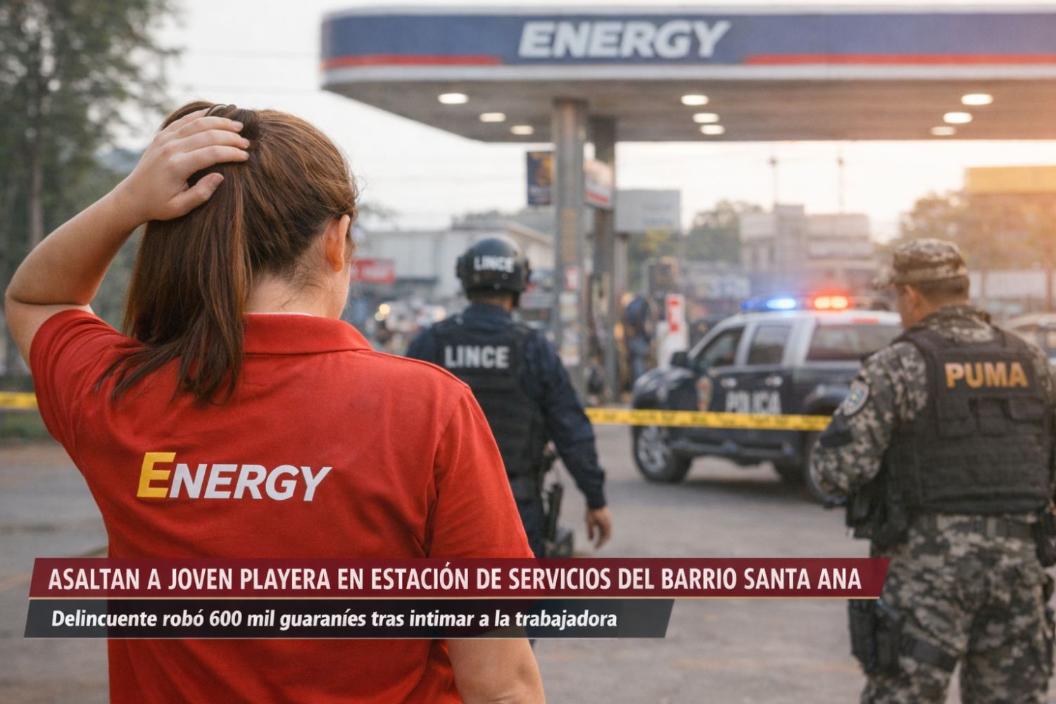 Roban G. 600 mil a trabajadora tras intimidación en sanitario de servicentro